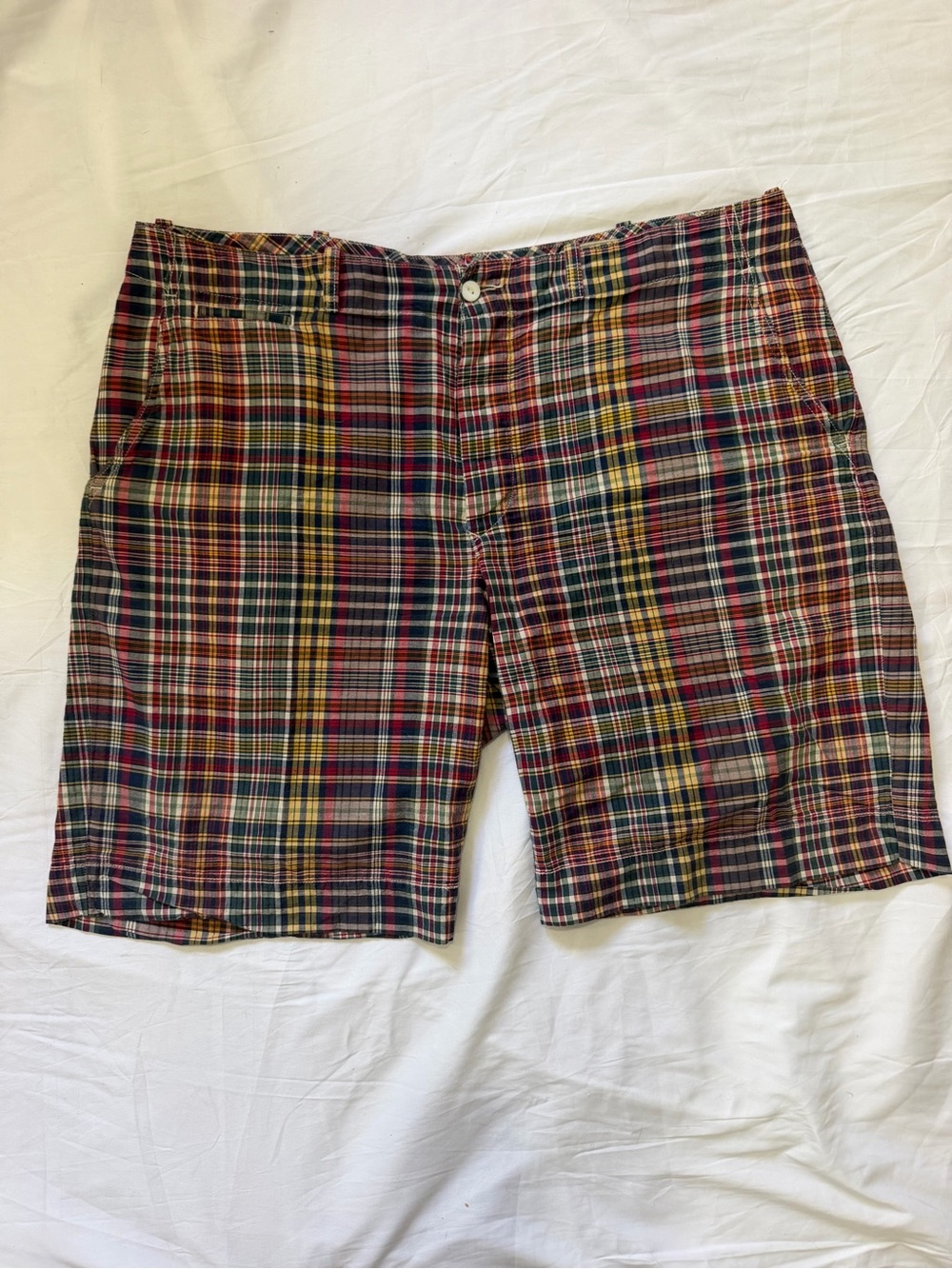 Polo Ralph Lauren India Madras Shorts Plaid Mens Size 40x10 Bermuda Bleeker Fit